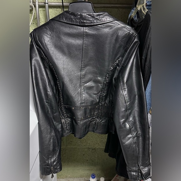 Hudson Leather Blk Jacket - Picture 2 of 3